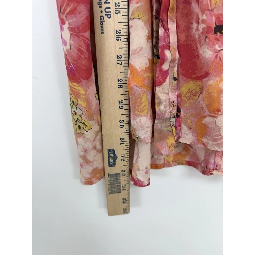Free People Freedy Tie Mini Dress Fruit Punch Floral Print Size XS Party Wedding